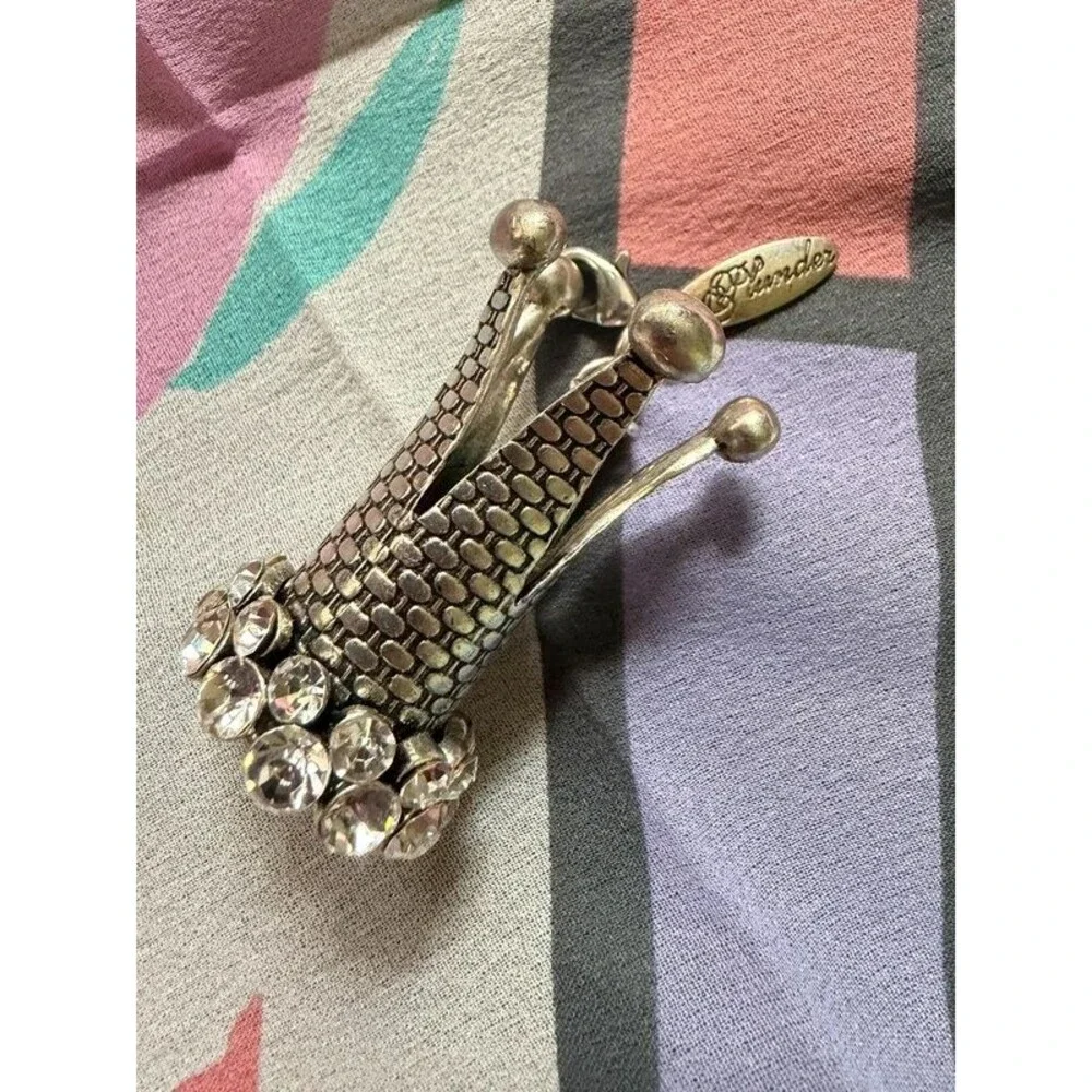 c. 2017 Plunder Design Crown Crystal Keychain Charm